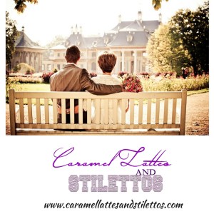 happy couple on bench